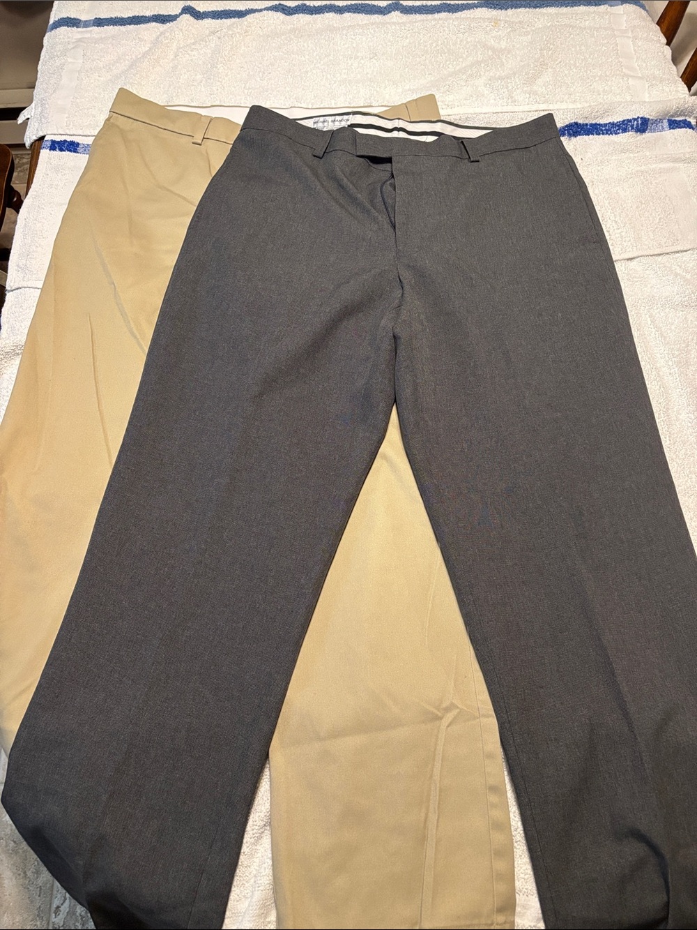 Michael Brandon Men's Dress Pants in Gray and Khaki